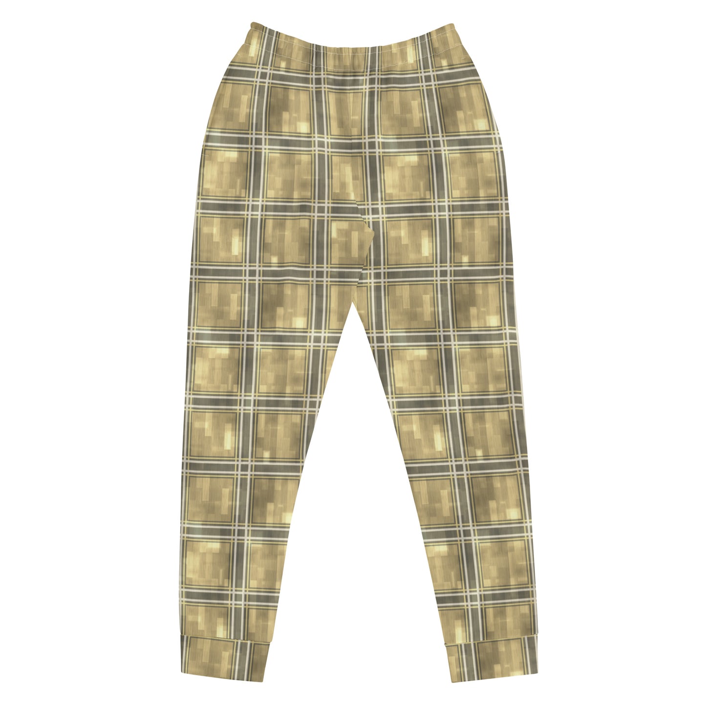 Women's Joggers Moonlit Yellow Plaid