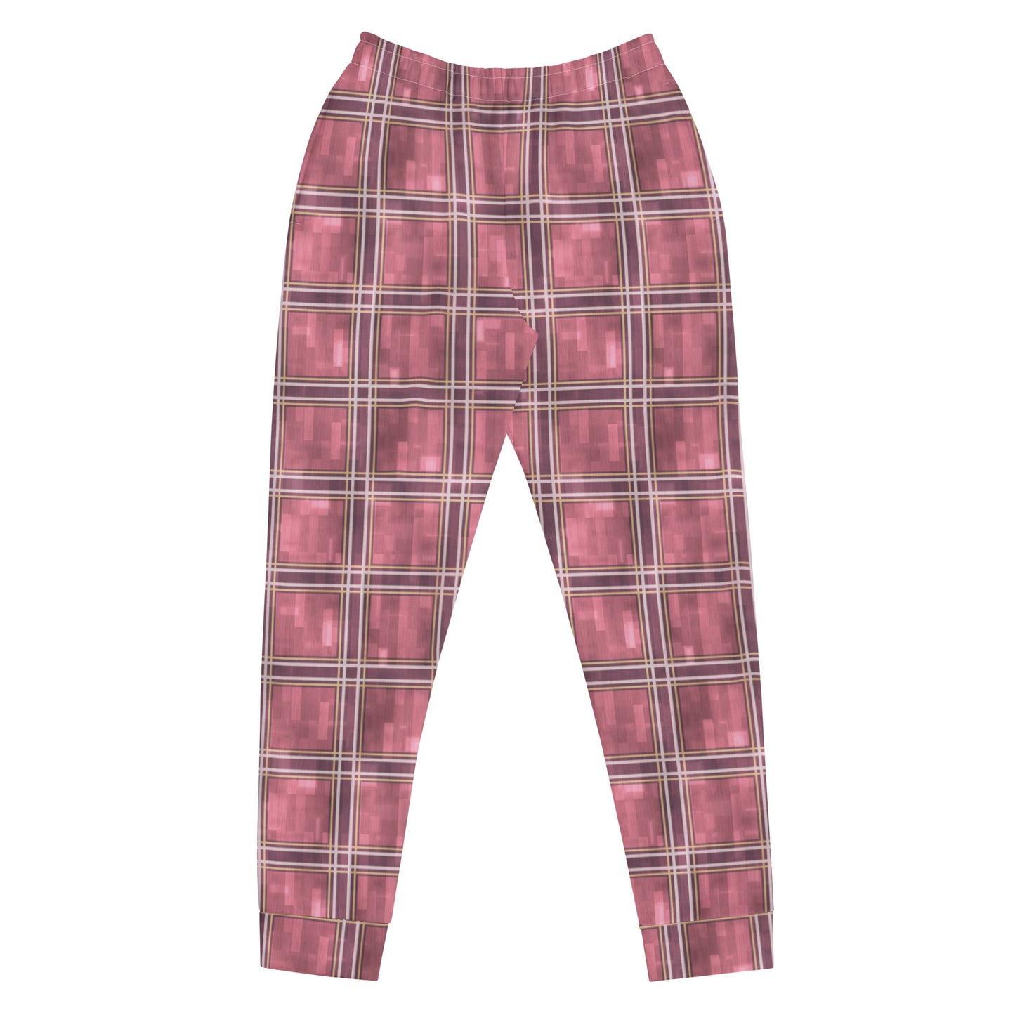 Women's Joggers Pink Sakura Plaid