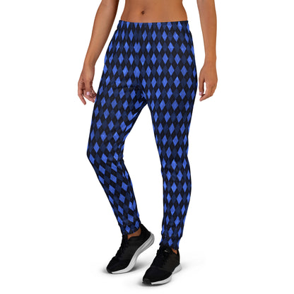 Women's Joggers Blue Argyle