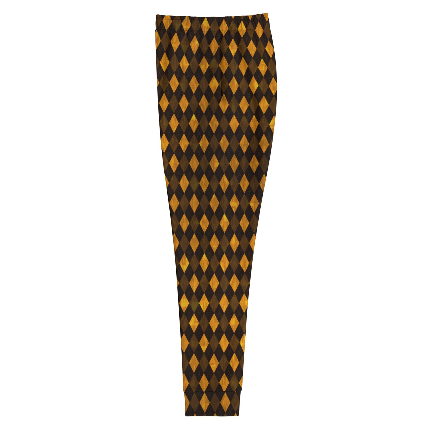 Women's Joggers Orange Argyle