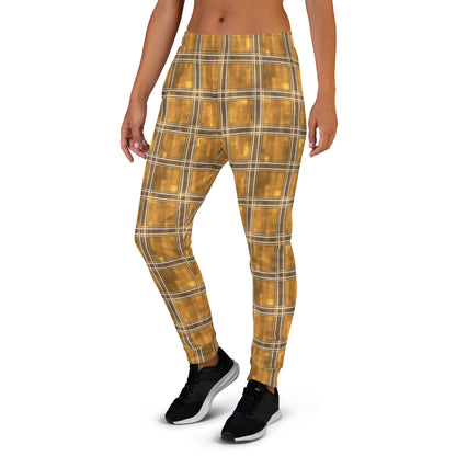 Women's Joggers Chardonnay Plaid