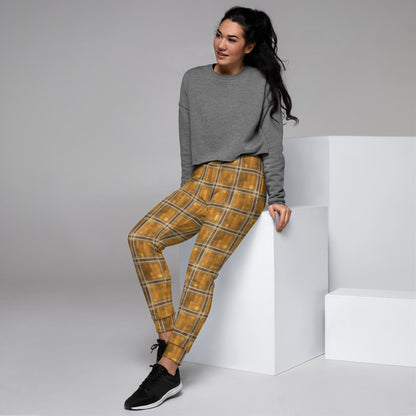 Women's Joggers Chardonnay Plaid