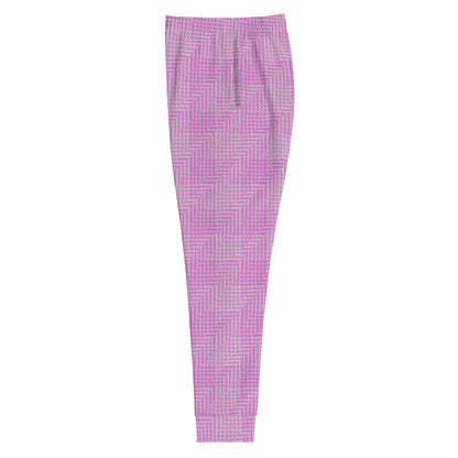 Women's Joggers Pink Houndstooth Gingham Mix