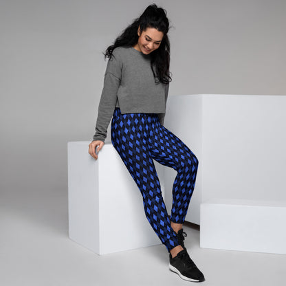 Women's Joggers Blue Argyle