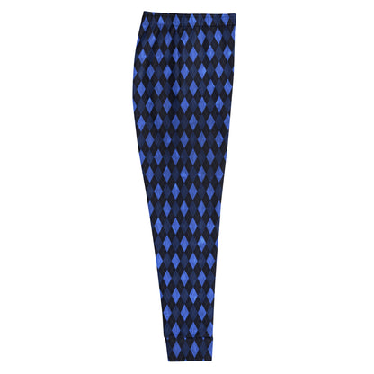 Women's Joggers Blue Argyle