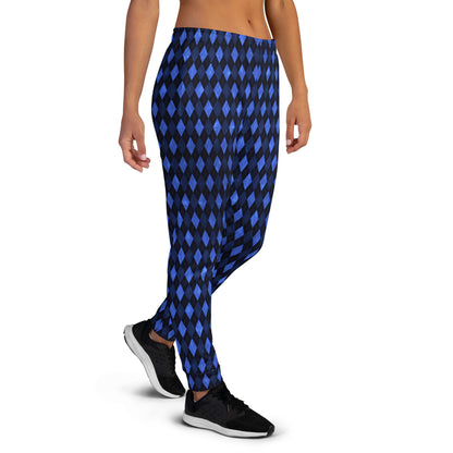 Women's Joggers Blue Argyle