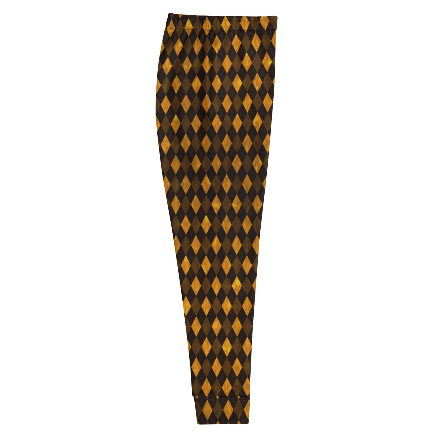 Women's Joggers Orange Argyle