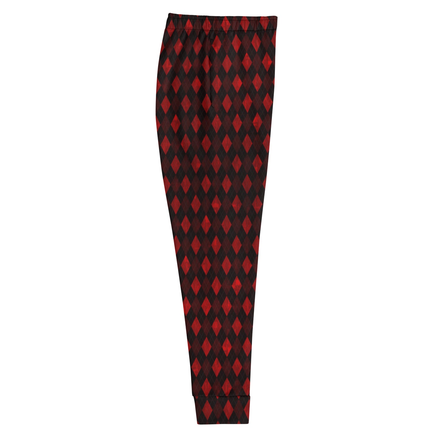 Women's Joggers Red Argyle