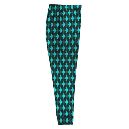 Women's Joggers Teal Argyle