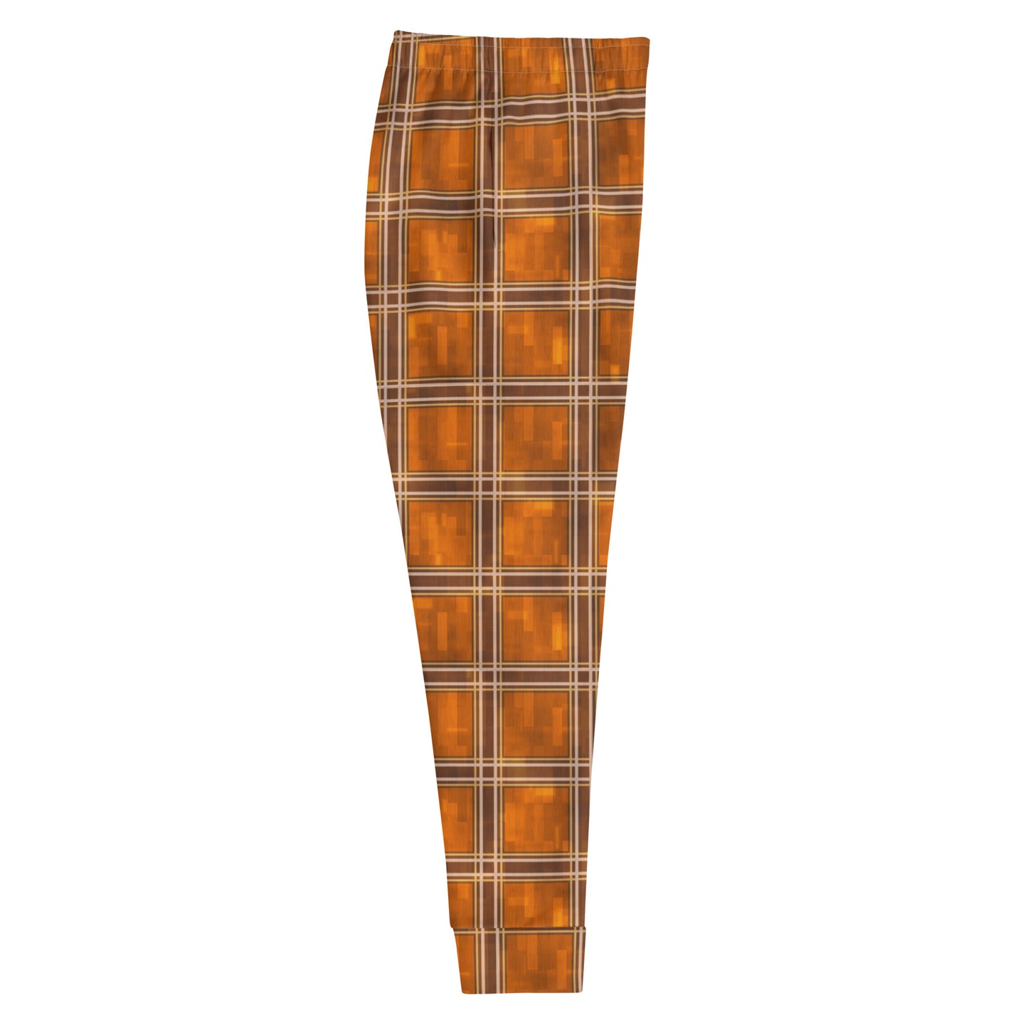 Women's Joggers Orange Plaid