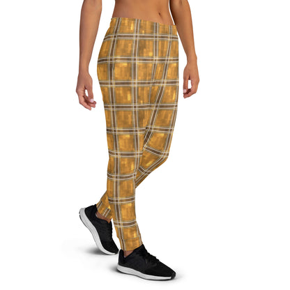 Women's Joggers Chardonnay Plaid