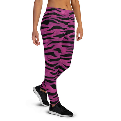 Women's Joggers Purple Animal Print