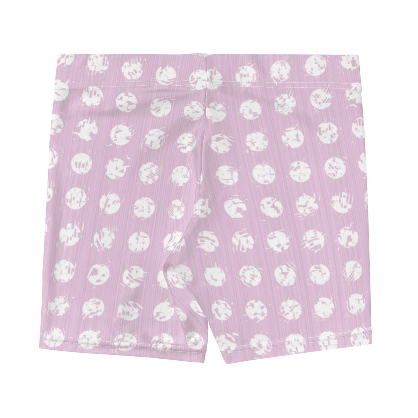 Women's White Polka Dot Pink Shorts