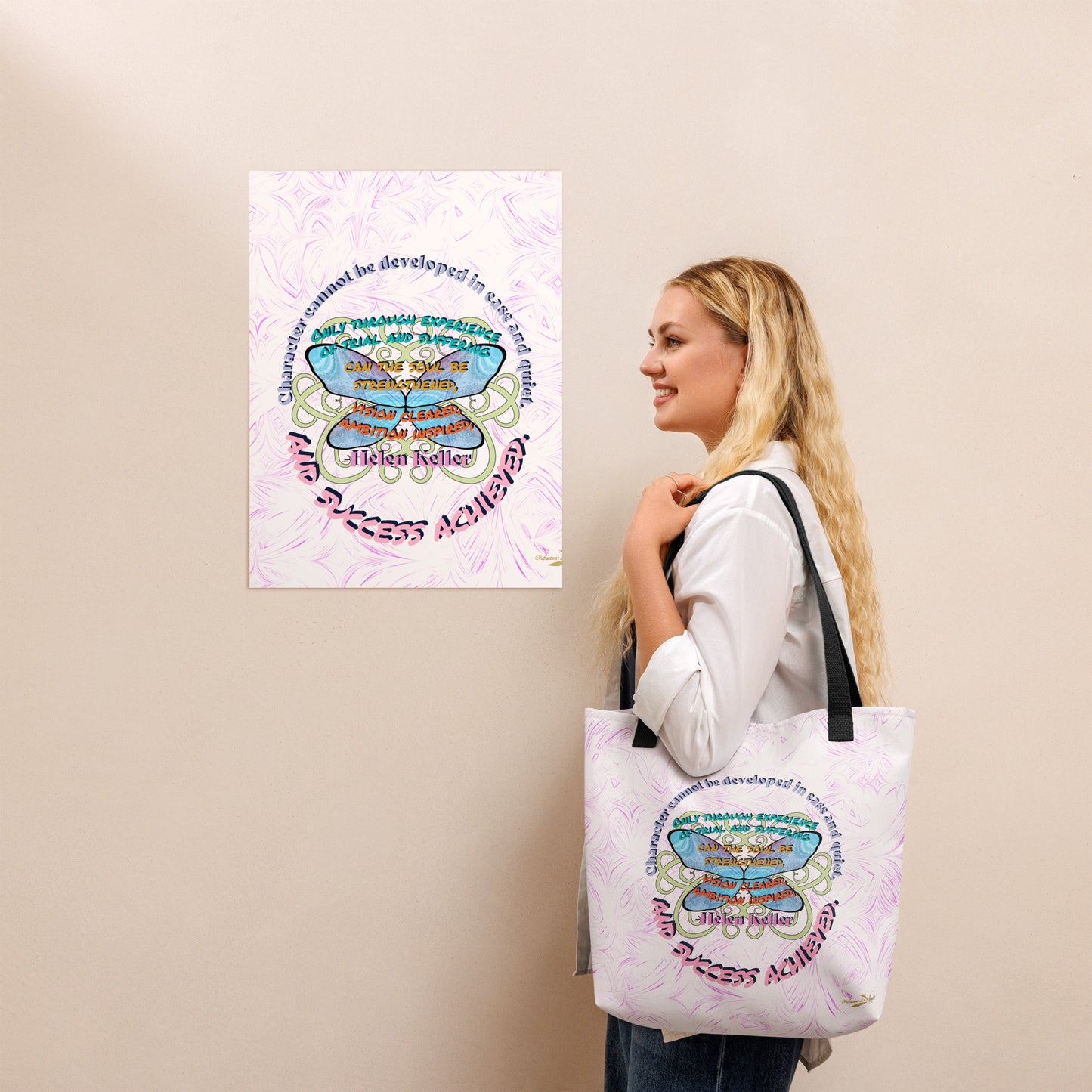 Tote Bag Quote on Character