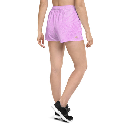 Women’s Recycled Athletic Shorts Pink Tie-Dye