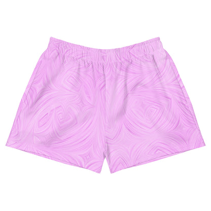 Women’s Recycled Athletic Shorts Pink Tie-Dye