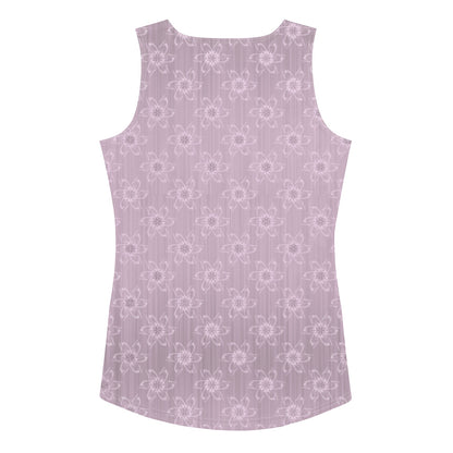 Women's Light Pink Floral Tank Top