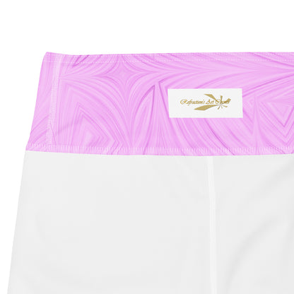 Yoga Shorts Pink Tie-Dye