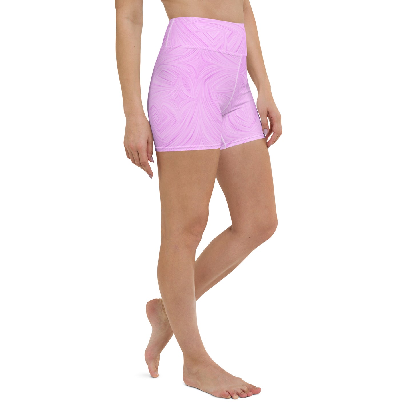 Yoga Shorts Pink Tie-Dye