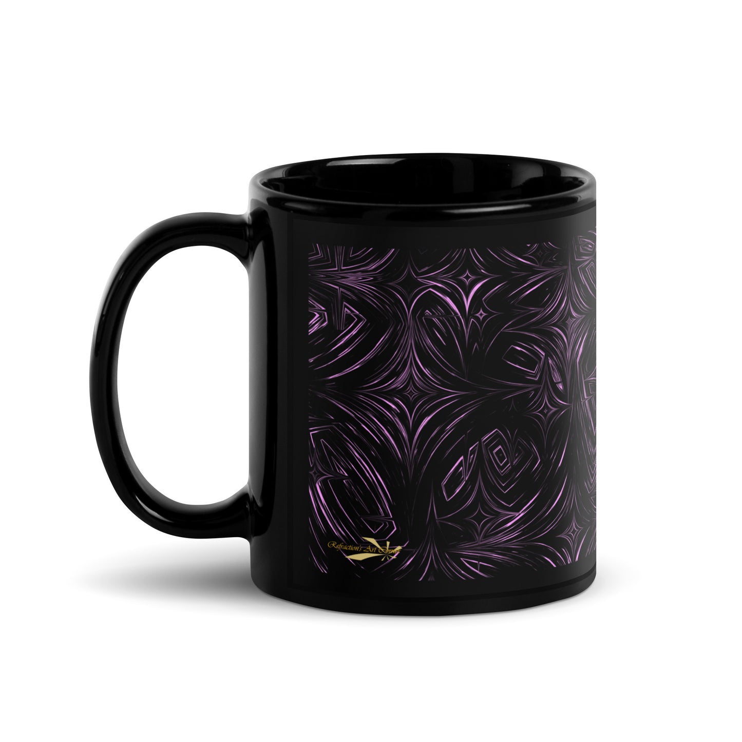 Black Glossy Mug Quote on Character