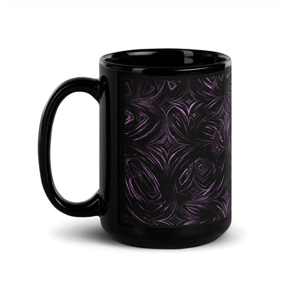 Black Glossy Mug When Empty Please Add Coffee