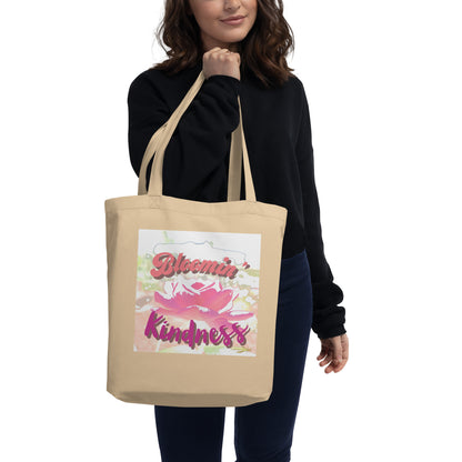 Eco Tote Bag Kindness Floral Print