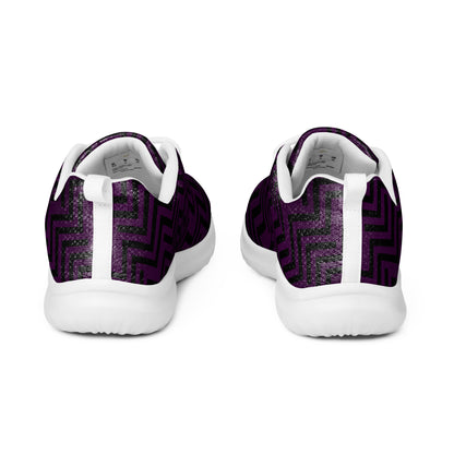 Men’s Athletic Shoes Purple & Black Zig Zag Print