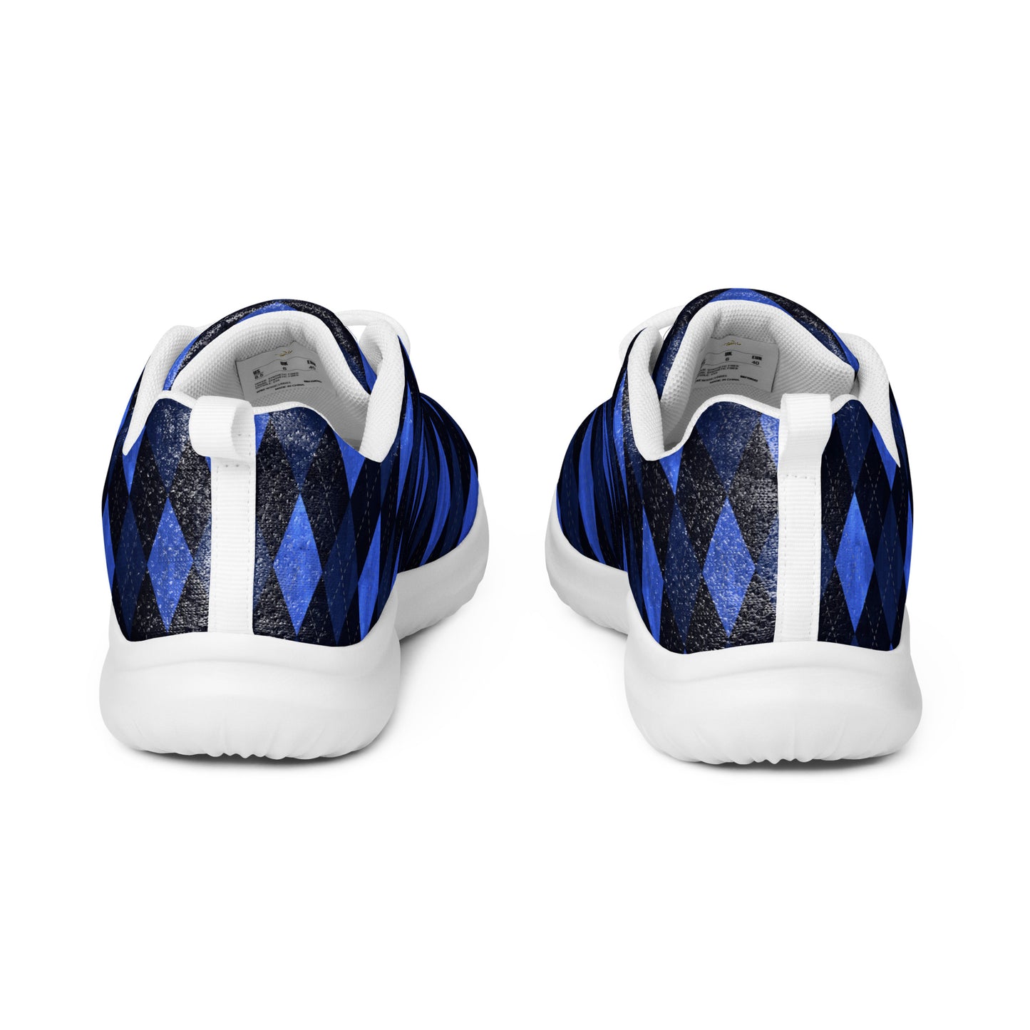 Men’s Athletic Shoes Blue Argyle