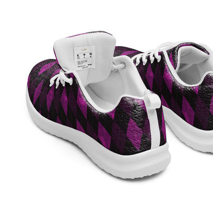 Men’s Athletic Shoes Plum Argyle