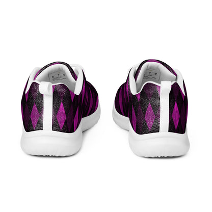 Men’s Athletic Shoes Plum Argyle