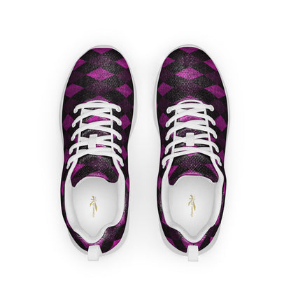 Men’s Athletic Shoes Plum Argyle