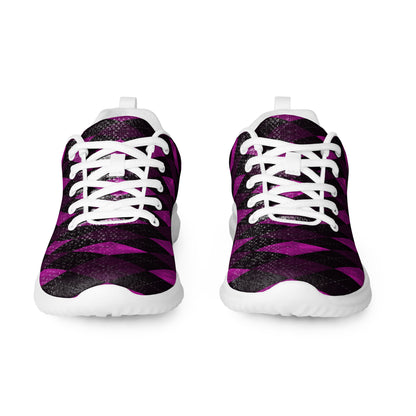 Men’s Athletic Shoes Plum Argyle