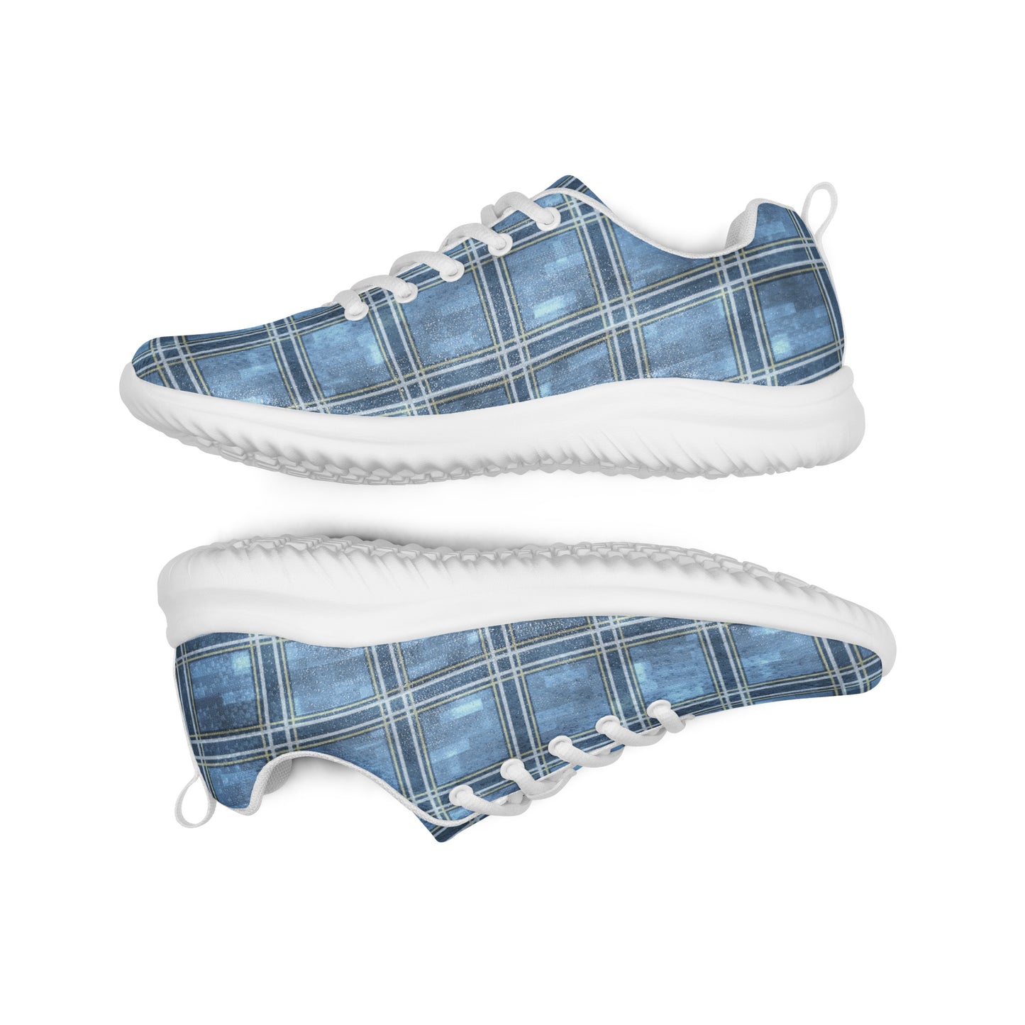 Men’s Athletic Shoes Windward Blue Plaid