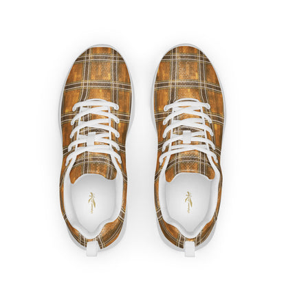 Men’s Athletic Shoes Chardonnay Plaid