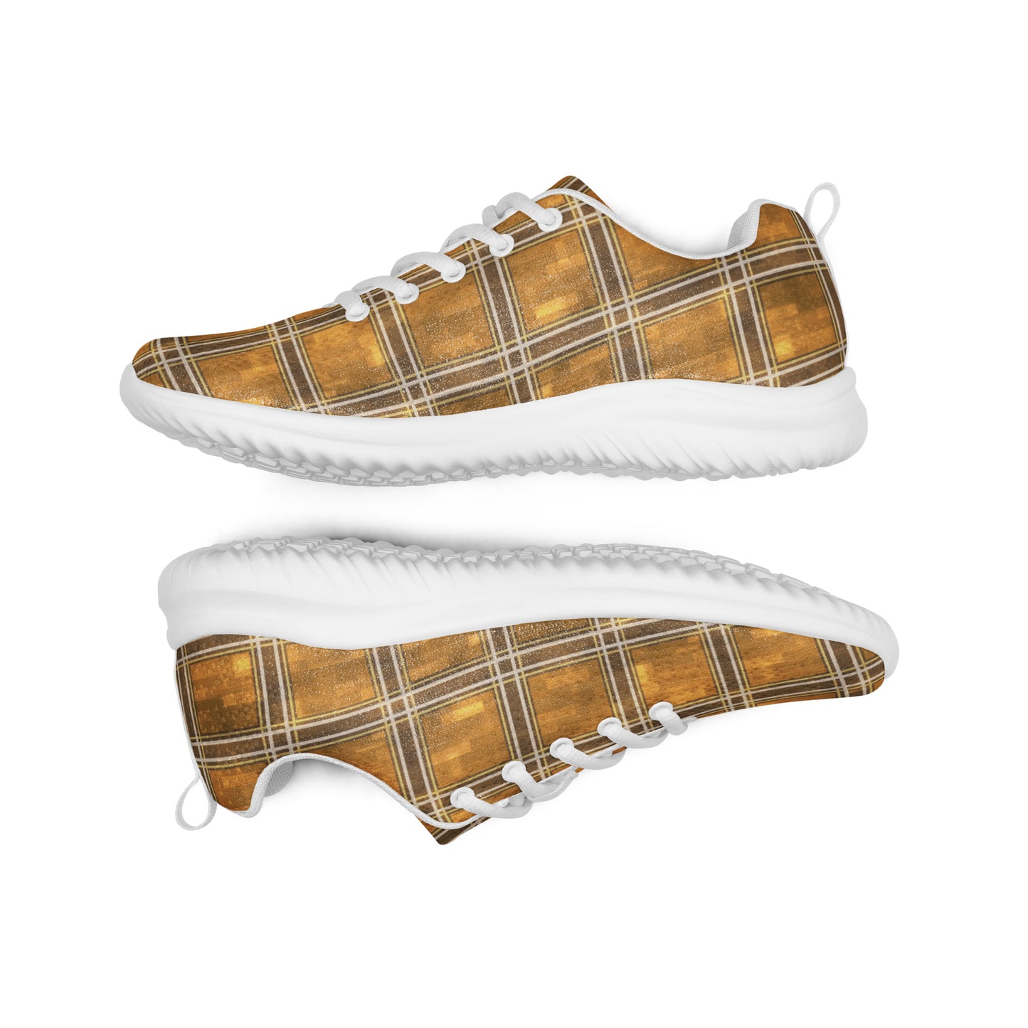 Men’s Athletic Shoes Chardonnay Plaid