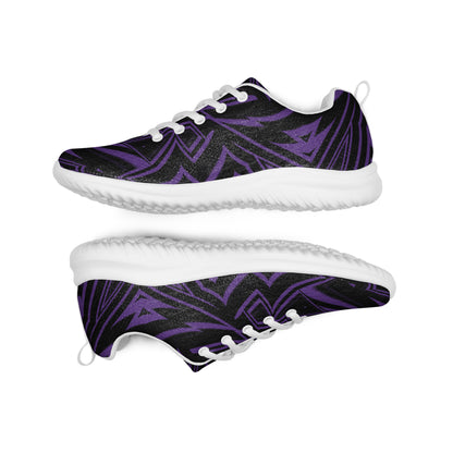 Men’s Athletic Shoes Indigo Abstract Geometric