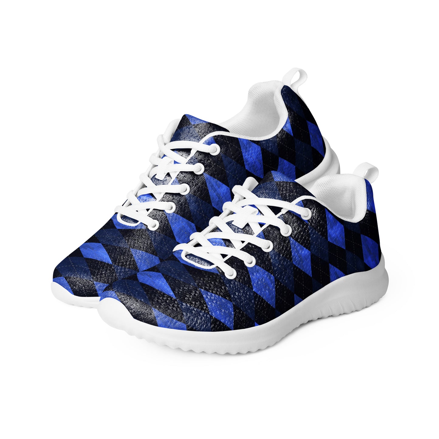 Men’s Athletic Shoes Blue Argyle