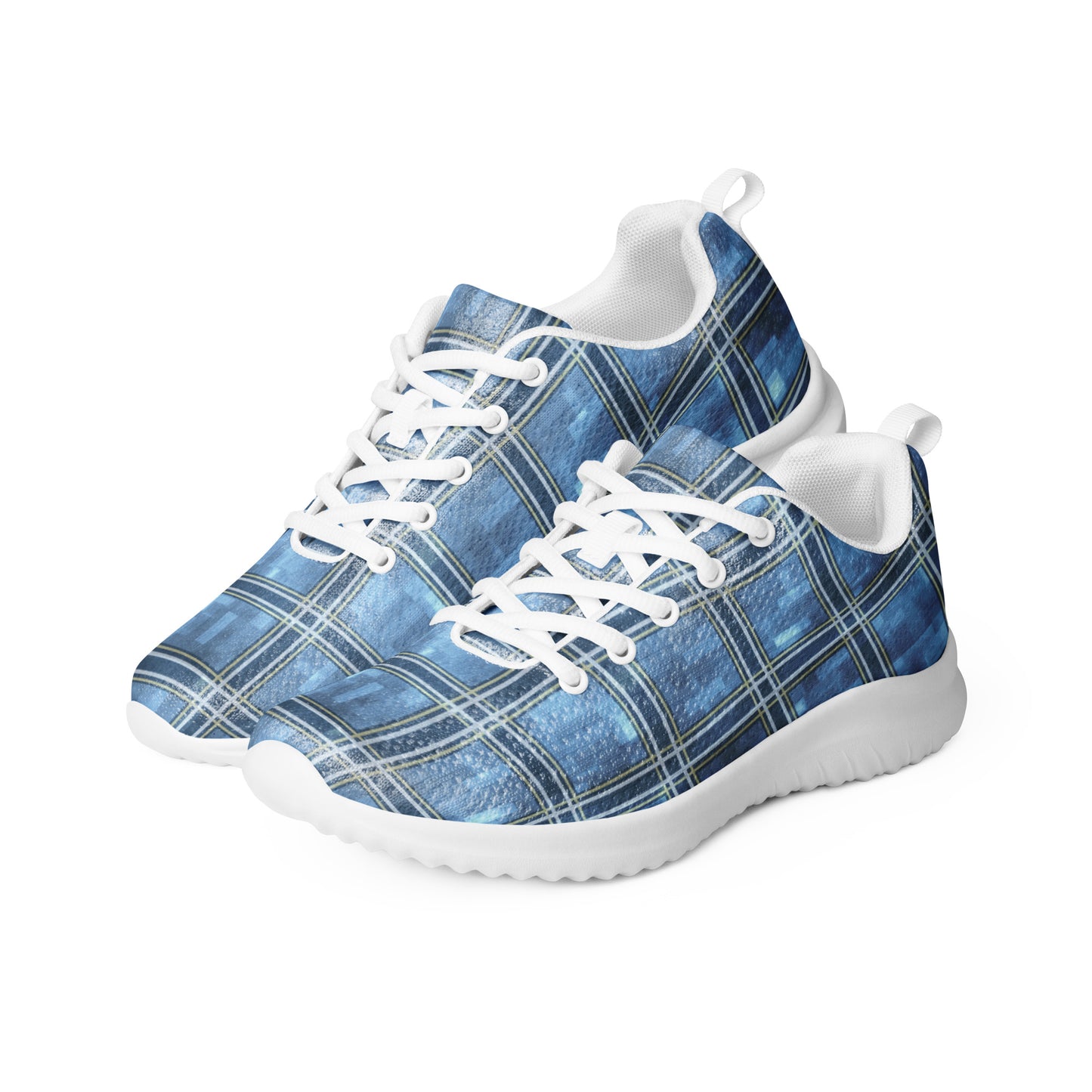 Men’s Athletic Shoes Windward Blue Plaid