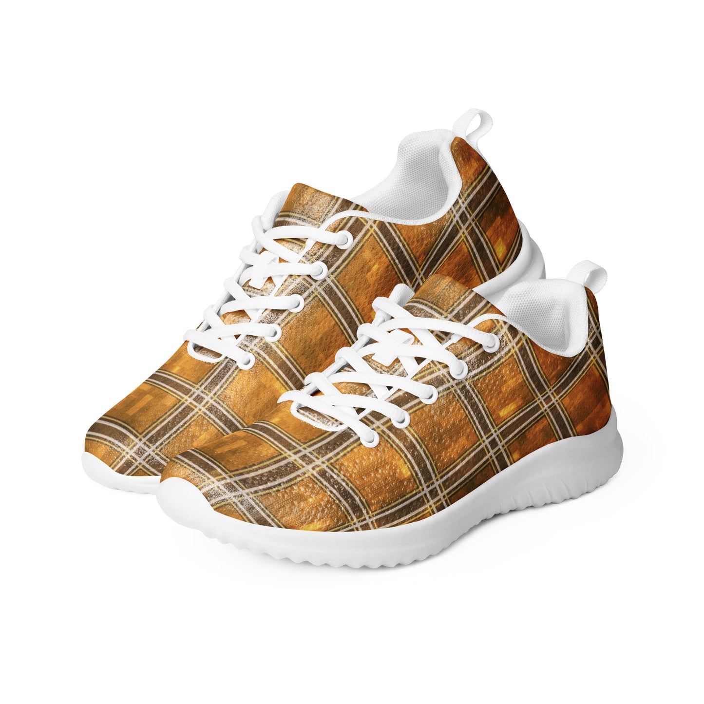 Men’s Athletic Shoes Chardonnay Plaid