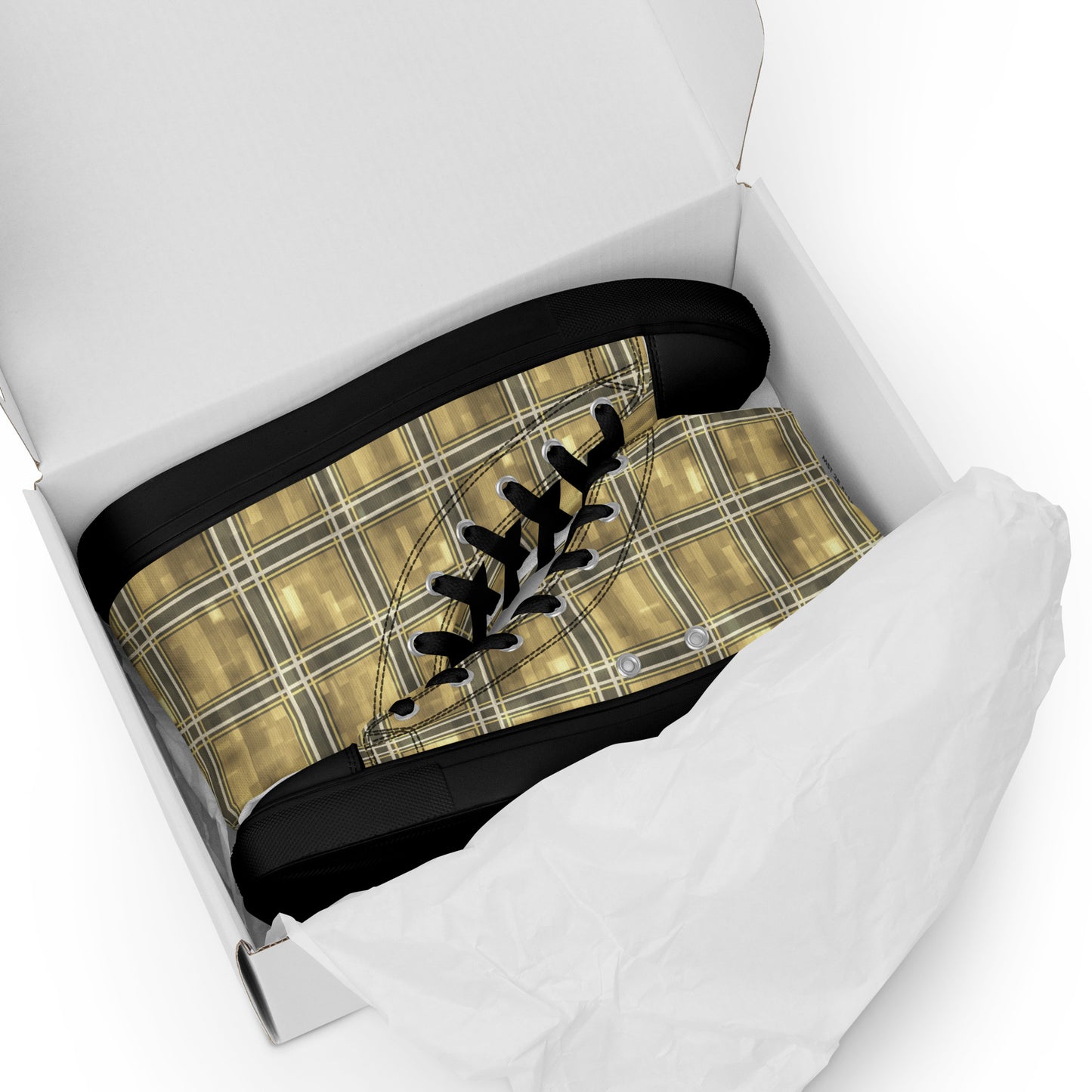 Men’s High Top Canvas Shoes Moonlit Yellow