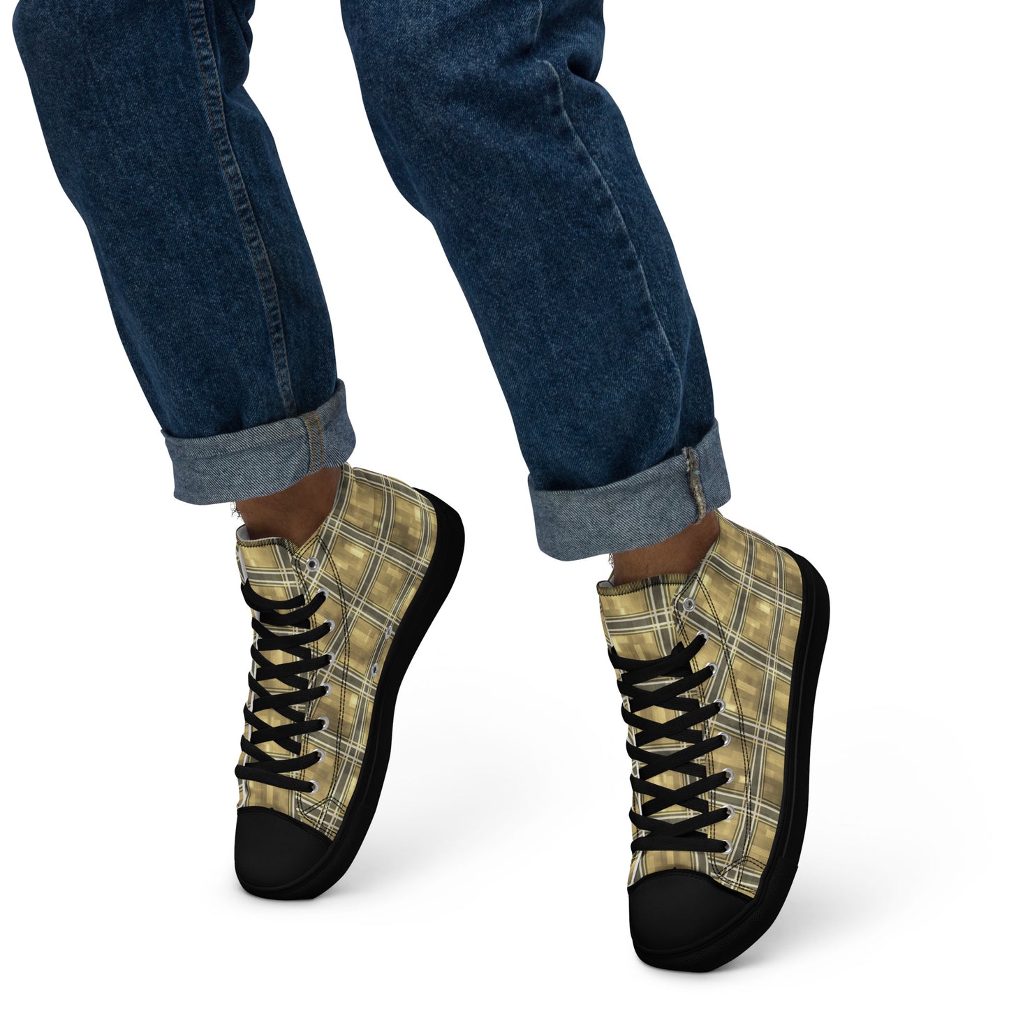 Men’s High Top Canvas Shoes Moonlit Yellow