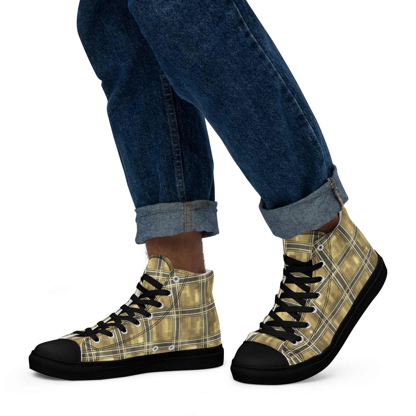 Men’s High Top Canvas Shoes Moonlit Yellow