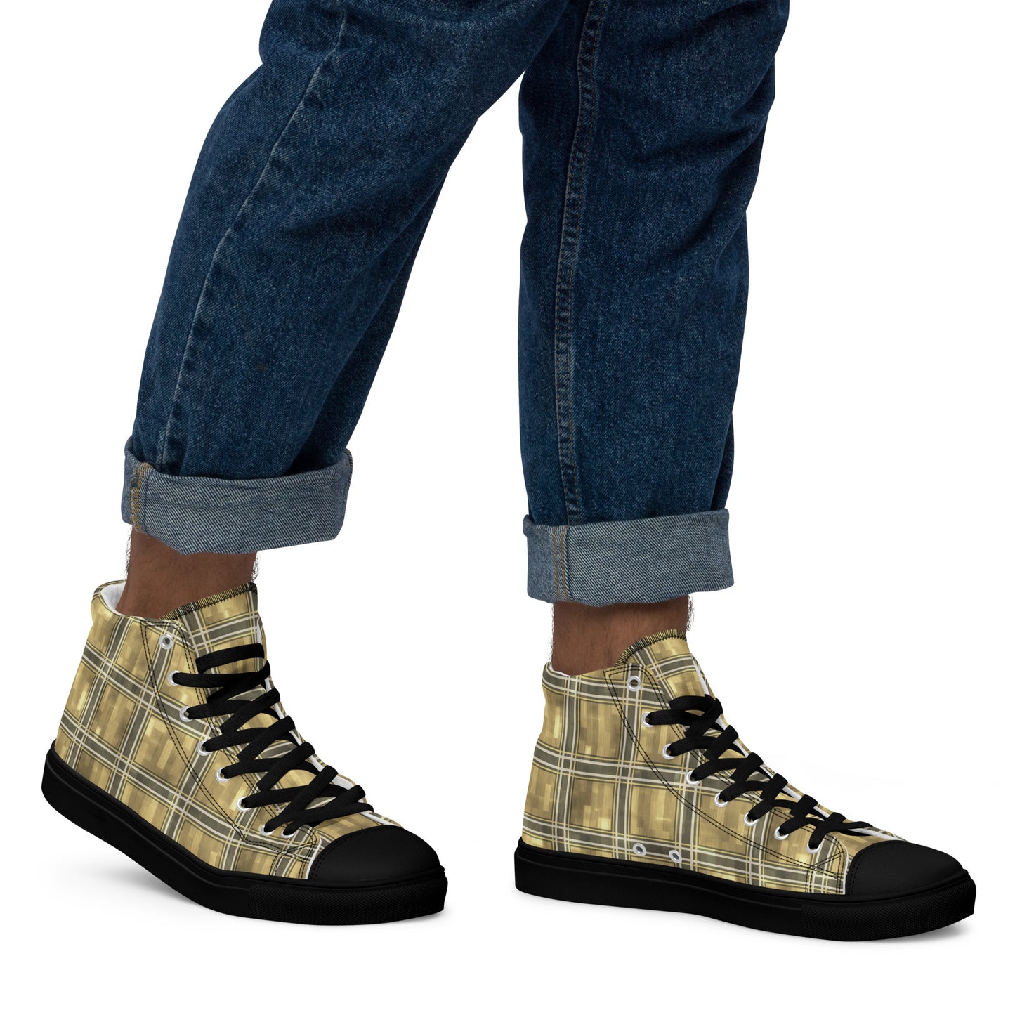 Men’s High Top Canvas Shoes Moonlit Yellow