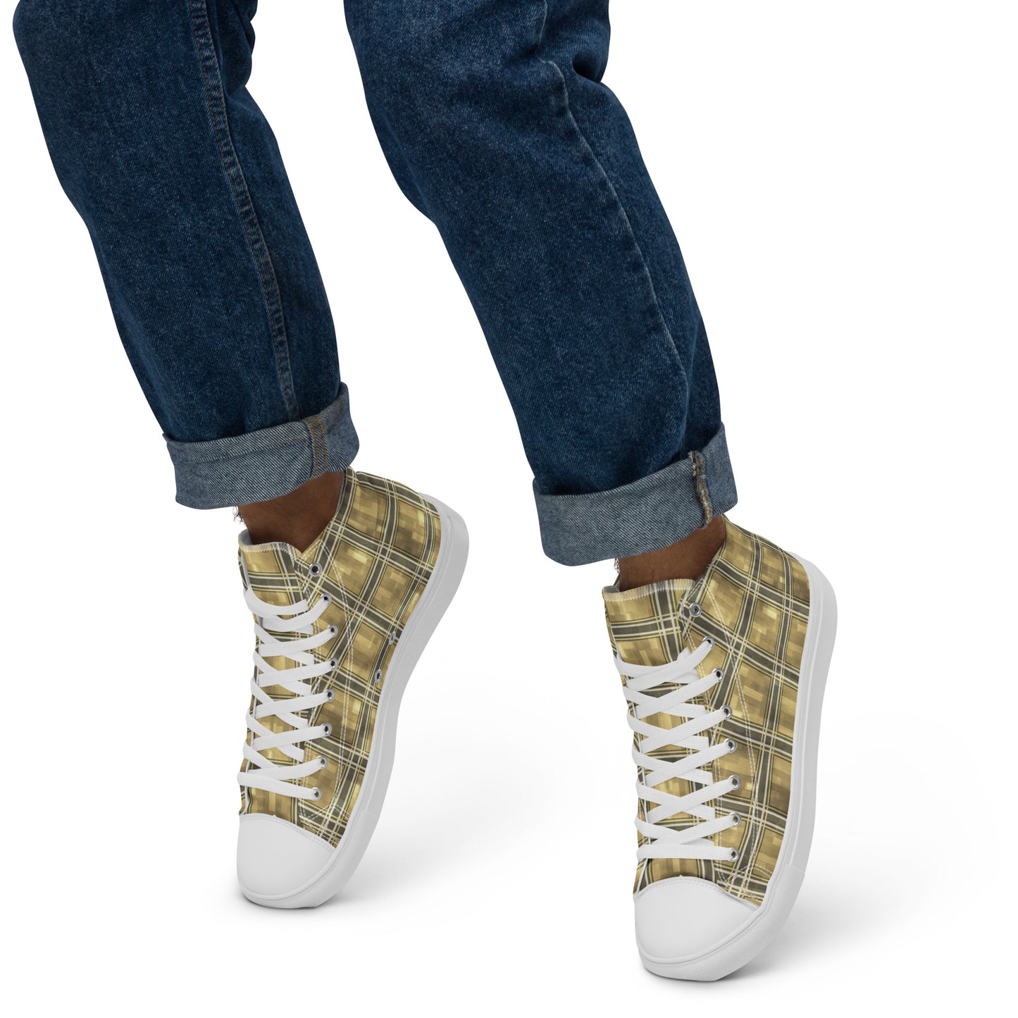 Men’s High Top Canvas Shoes Moonlit Yellow