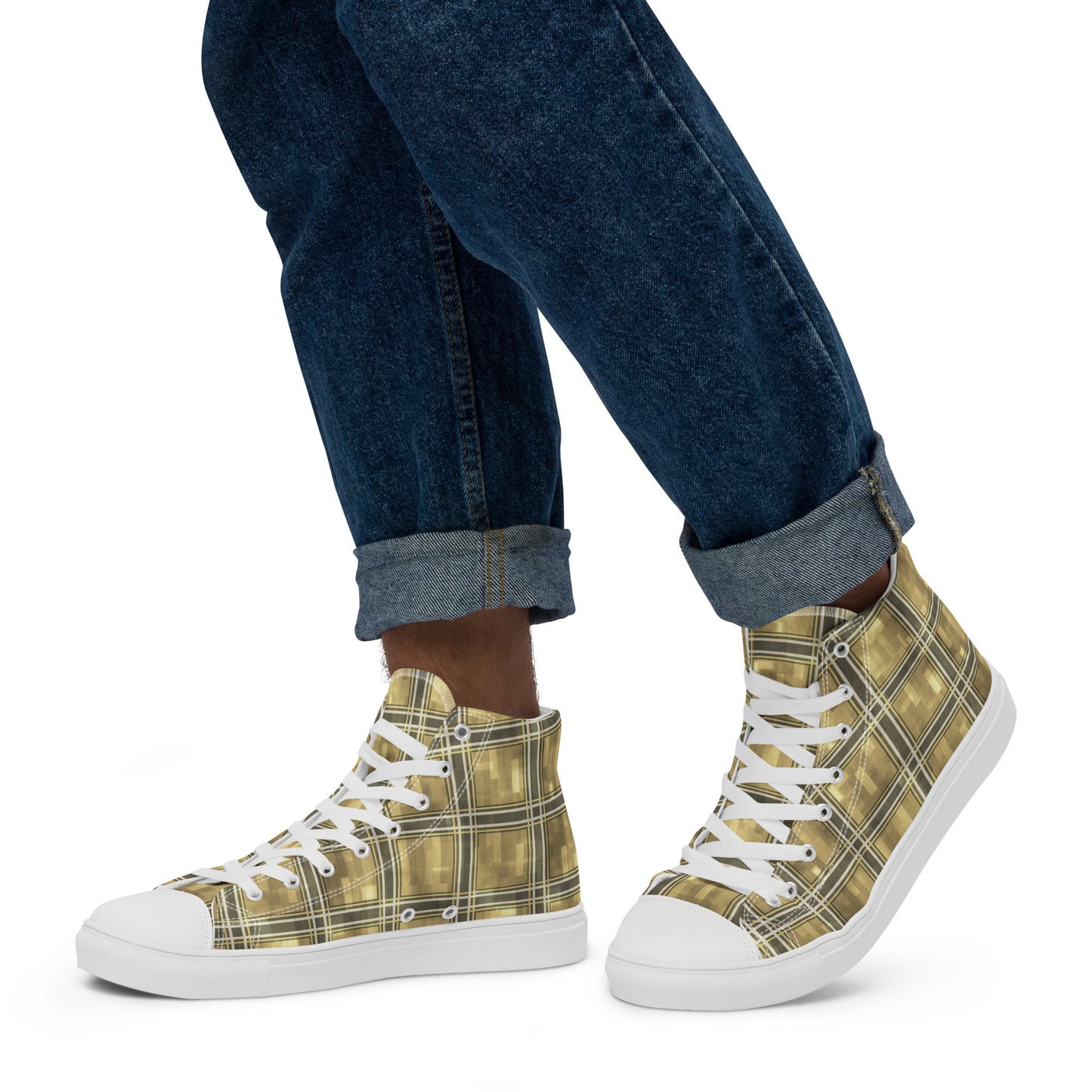 Men’s High Top Canvas Shoes Moonlit Yellow