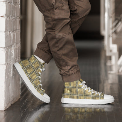 Men’s High Top Canvas Shoes Moonlit Yellow