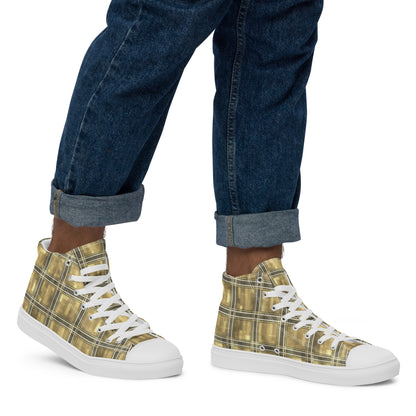 Men’s High Top Canvas Shoes Moonlit Yellow