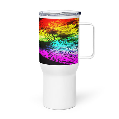 Travel Mug with Handle Artistic Refraction