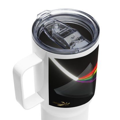 Travel Mug with Handle Artistic Refraction