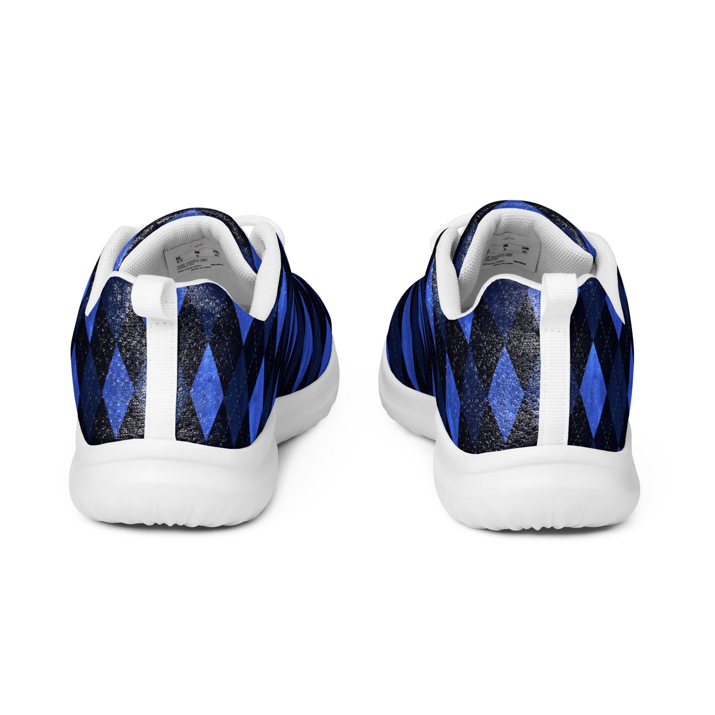 Women’s Athletic Shoes Blue Argyle